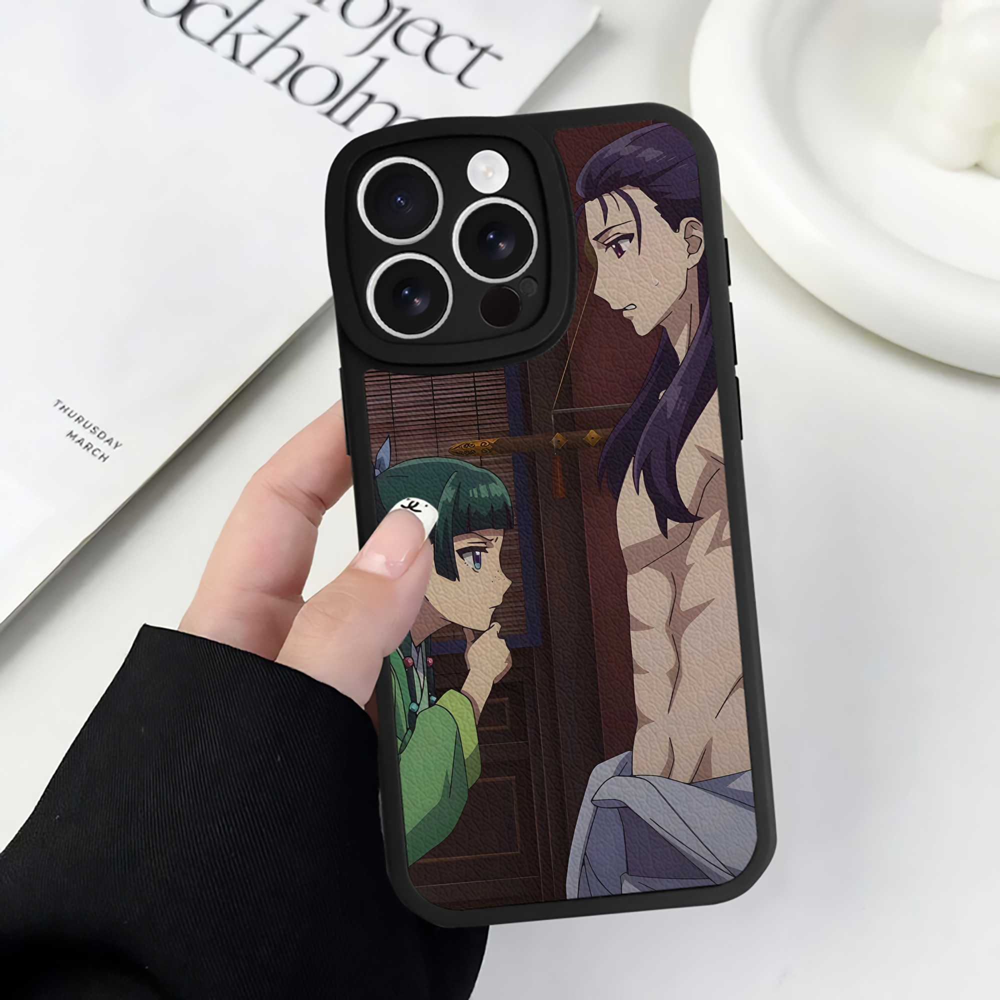 薬屋のひとりごと The Apothecary Diaries 【iPhone 16シリーズ対応】シリコンスマホケース（レザー調） 材質：シリコン
